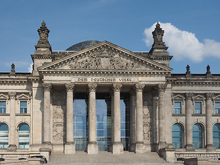 Image showing Reichstag parliament in Berlin