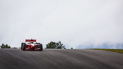 Image showing Formula racing car on track