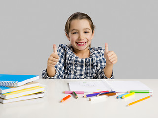 Image showing Happy little at school