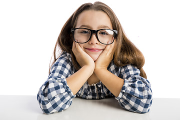 Image showing Little girl with glasses