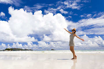 Image showing Enjoying the beach