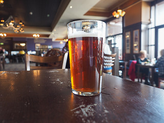 Image showing British ale beer pint