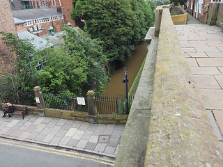 Image showing Roman city walls in Chester