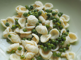 Image showing Orecchiette pasta with chickpeas
