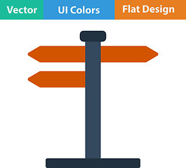 Image showing Flat design icon of pointer stand