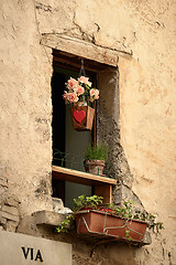 Image showing Window with flowerpot