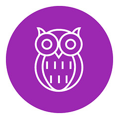 Image showing Owl line icon.