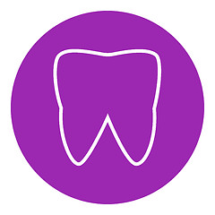 Image showing Tooth line icon.