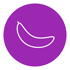 Image showing Banana line icon.