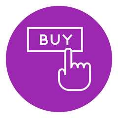 Image showing Buy button line icon.