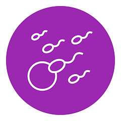 Image showing Fertilization line icon.