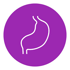 Image showing Stomach line icon.