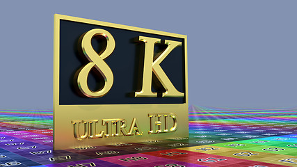 Image showing Ultra HD 8K icon