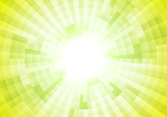 Image showing Light green tech geometric background