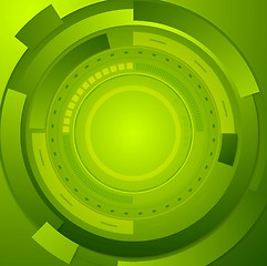 Image showing Green tech corporate abstract background