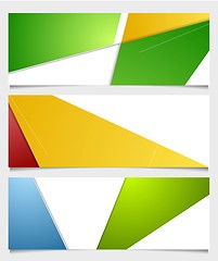 Image showing Abstract corporate minimal banners