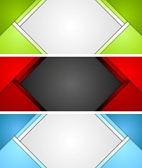 Image showing Abstract corporate material banners design