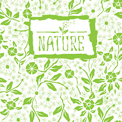 Image showing Seamless pattern with flower