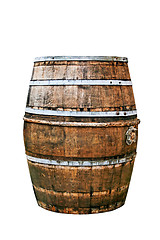 Image showing Old barrel