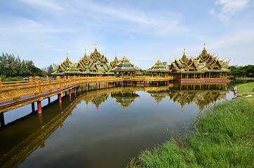 Image showing Pavilion of the Enlightened in Ancient city in Bangkok