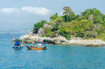 Image showing fishing boa