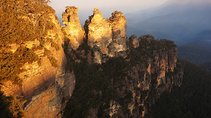 Image showing The Blue Mountains National Park in New South Wales, Australia