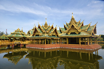 Image showing Pavilion of the Enlightened in Ancient city in Bangkok