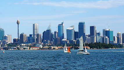 Image showing Sydney city CBD towers and office buildings