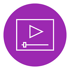 Image showing Video player line icon.