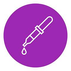 Image showing Pipette line icon.