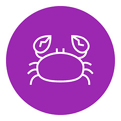 Image showing Crab line icon.