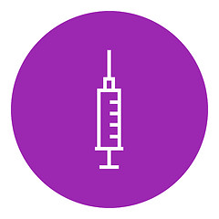 Image showing Syringe line icon.