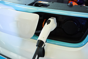 Image showing Charging an electric car