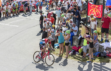 Image showing The Cyclist Bob Jungels on Col du Glandon - Tour de France 2015