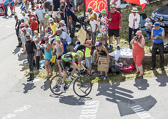 Image showing The Cyclist Ryder Hesjedal on Col du Glandon - Tour de France 20