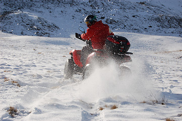 Image showing Quad in snow