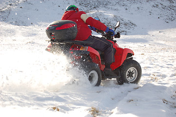 Image showing Quad in snow