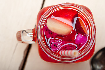 Image showing fresh fruit punch drink