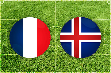 Image showing France vs Iceland