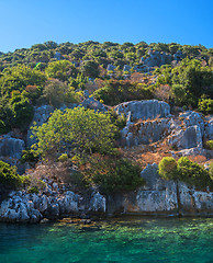 Image showing ancient city on the Kekova