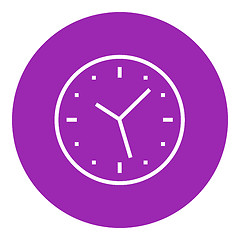 Image showing Wall clock line icon.