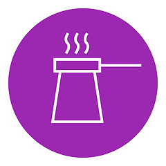 Image showing Coffee turk line icon.