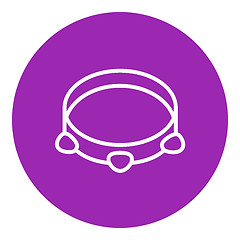 Image showing Tambourine line icon.