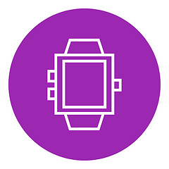 Image showing Smartwatch line icon.