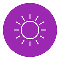 Image showing Sun line icon.