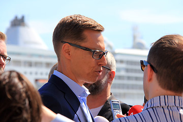 Image showing Alexander Stubb Meets Media