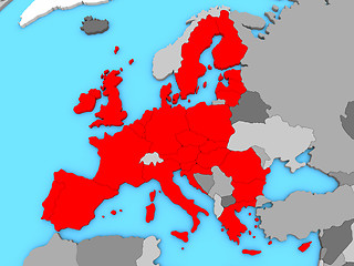 Image showing Map of EU