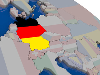 Image showing Germany with flag