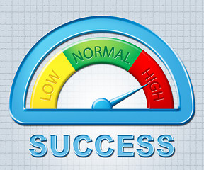 Image showing High Success Means Victors Very And Excess