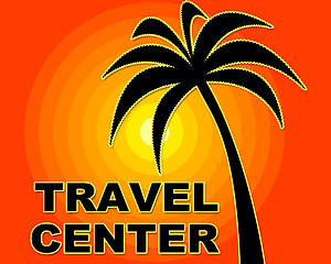 Image showing Travel Center Represents Offices Service And Getaway